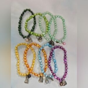 Genuin pearl stretch bracelet